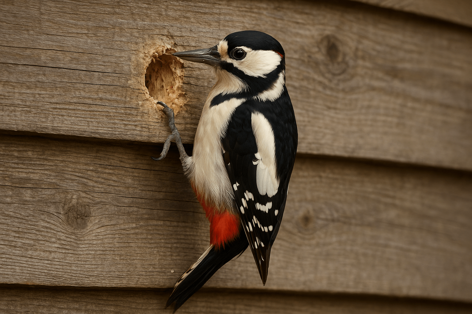 Kirjurähn, kes tokisb maja seina auku